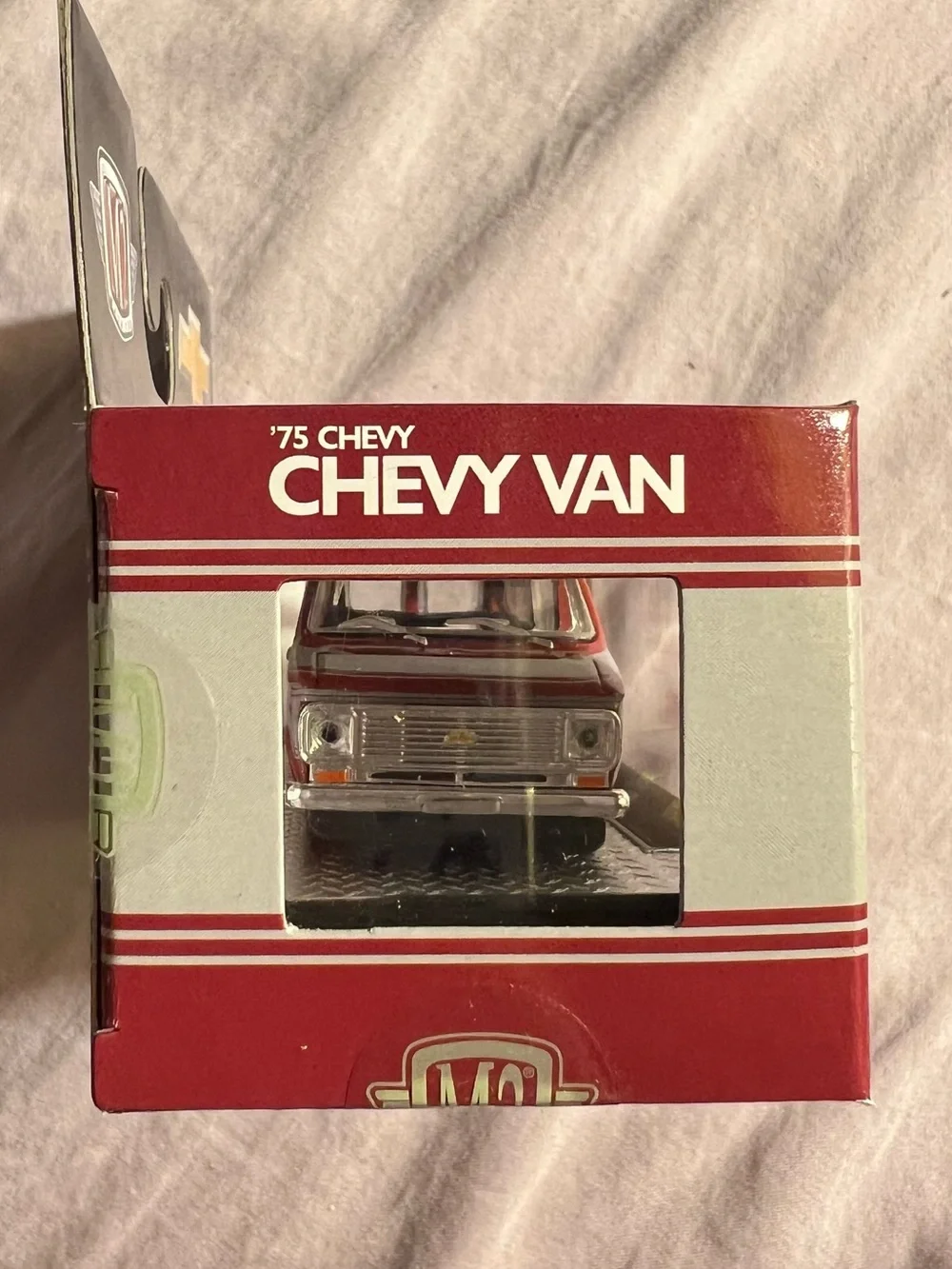 Machine 1975 Chevy Van G10 Die-Cast Toy - Orange and Silver Stripe